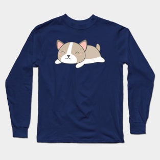 Kawaii and Cute Puppy Dog T-Shirt Long Sleeve T-Shirt